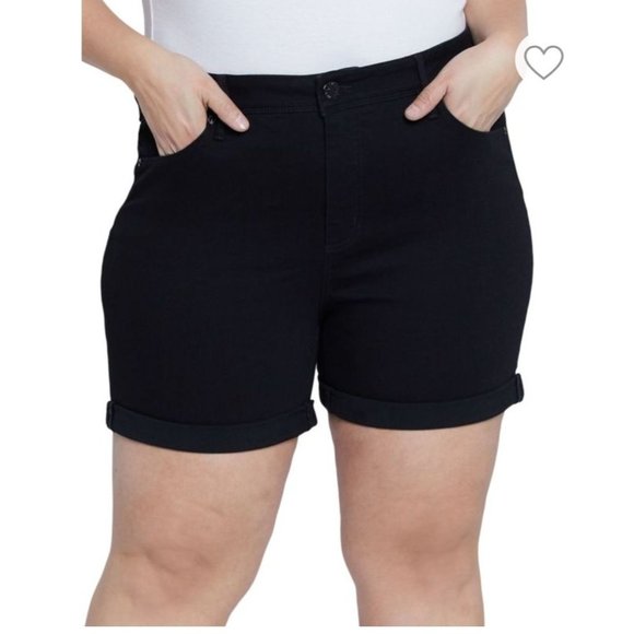 Seven7 Booty Shaper Short sz 24W Black shorts - Picture 14 of 14